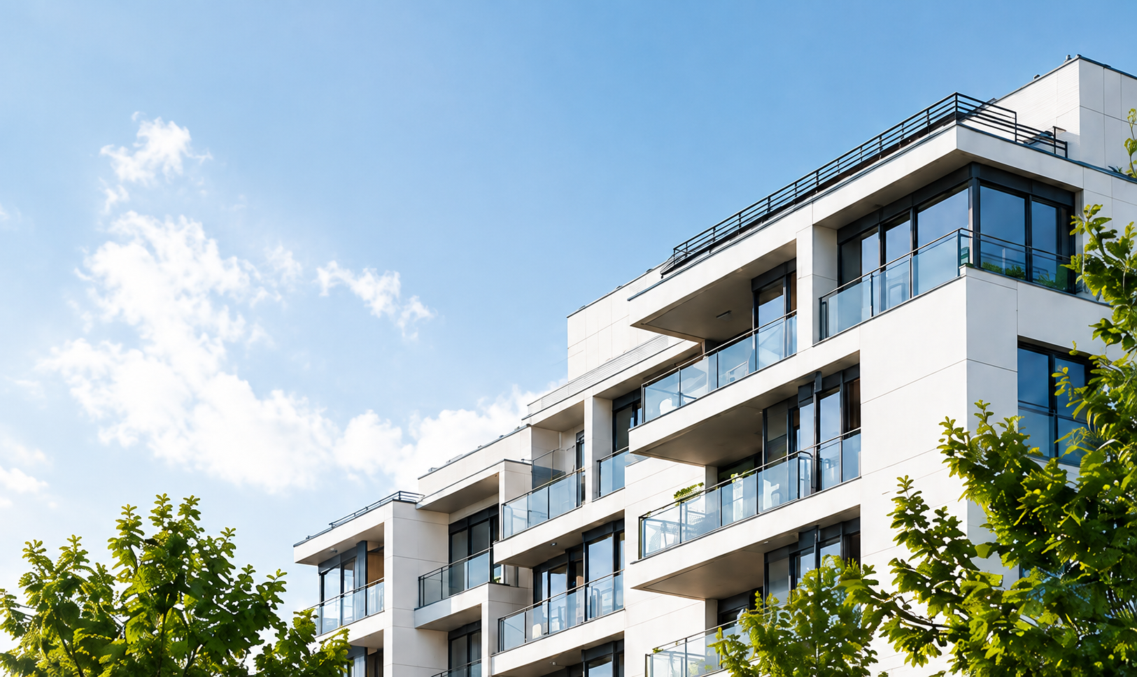 Moderne Wohnimmobilie mit Balkonen